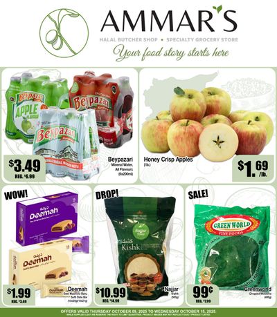 Ammar's Halal Meats Flyer October 9 to 15