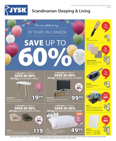 JYSK Flyer October 9 to 22