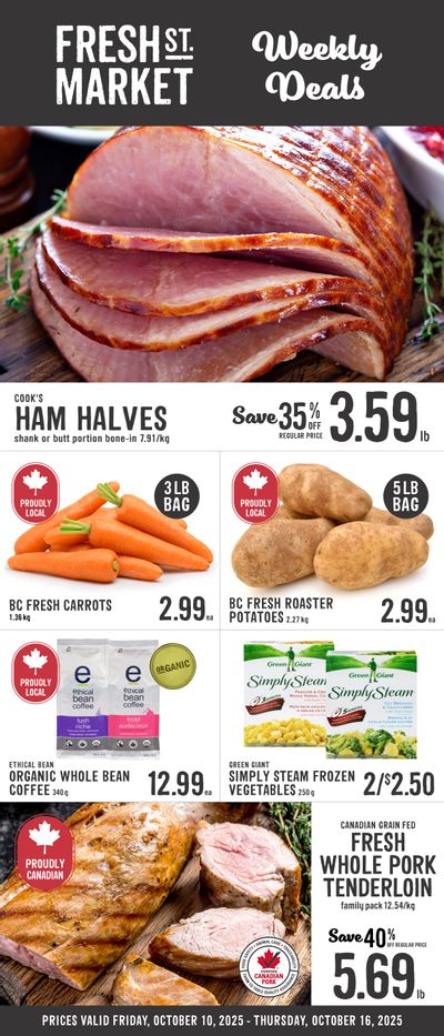 Fresh St. Market Flyer October 10 to 16