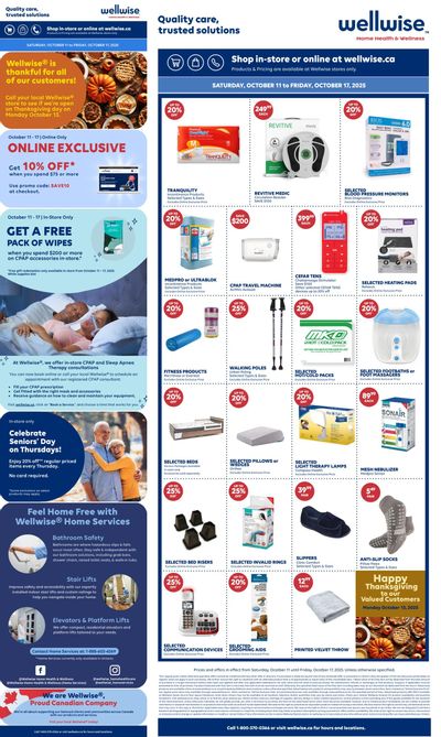 Wellwise By Shoppers Flyer October 11 to 17