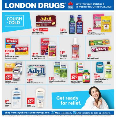 London Drugs Cough and Cold Flyer October 9 to 22