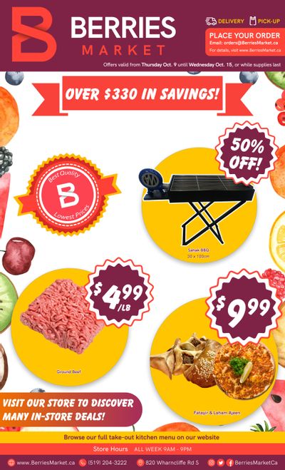 Berries Market Flyer October 9 to 15