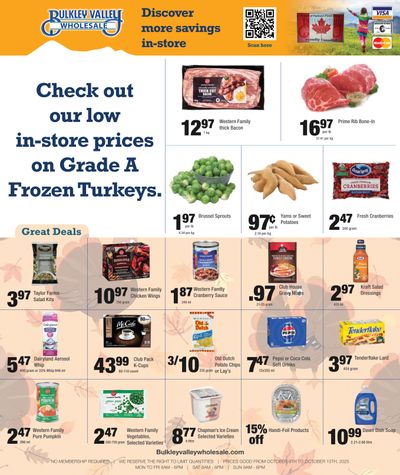 Bulkley Valley Wholesale Flyer October 9 to 15
