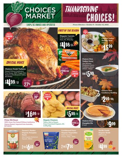 Choices Market Flyer October 9 to 15