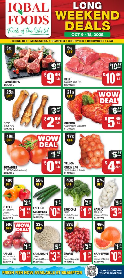 Iqbal Foods Flyer October 9 to 15