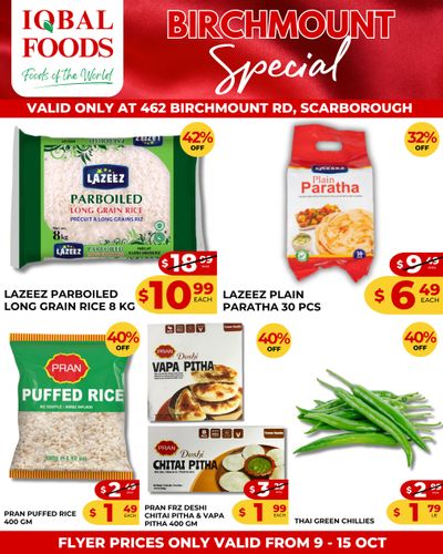 Iqbal Foods (Birchmount Rd) Flyer October 9 to 15