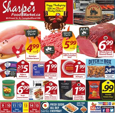 Sharpe's Food Market Flyer October 9 to 15