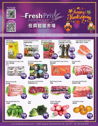 FreshPro Foodmart (Richmond Hill) Flyer October 10 to 16
