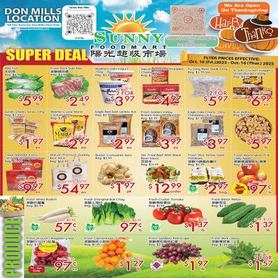 Sunny Foodmart (Don Mills) Flyer October 10 to 16