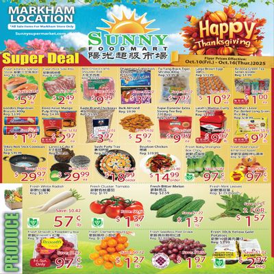 Sunny Foodmart (Markham) Flyer October 10 to 16