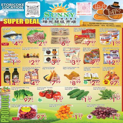 Sunny Foodmart (Etobicoke) Flyer October 10 to 16