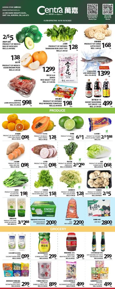Centra Foods (Aurora) Flyer October 10 to 16