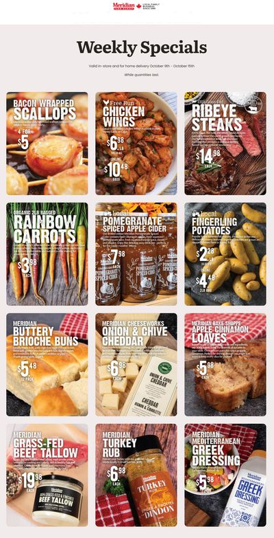 Meridian Farm Market Flyer October 9 to 15