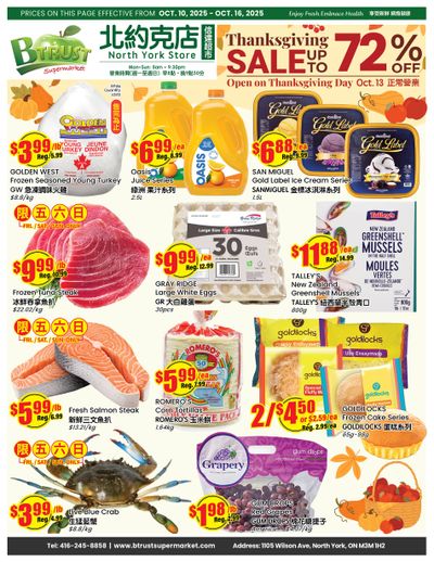 Btrust Supermarket (North York) Flyer October 10 to 16