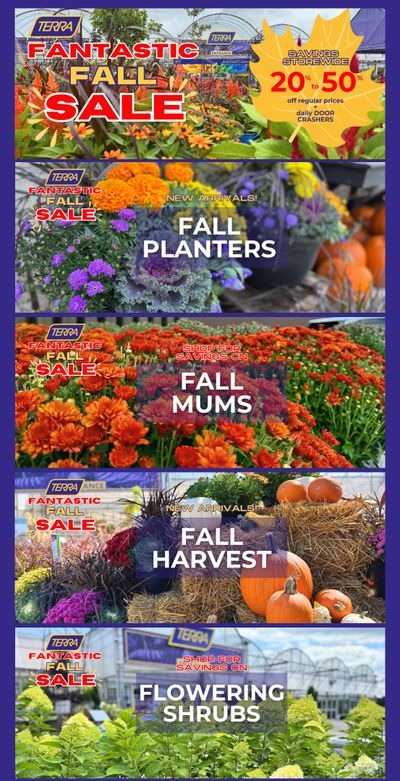Terra Greenhouses Flyer October 1 to 31