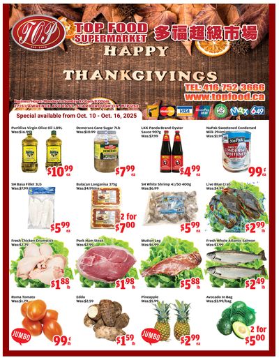Top Food Supermarket Flyer October 10 to 16