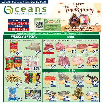 Oceans Fresh Food Market (Brampton) Flyer October 10 to 16