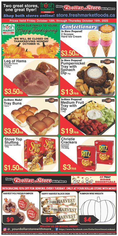 Fresh Market Foods Flyer October 10 to 16