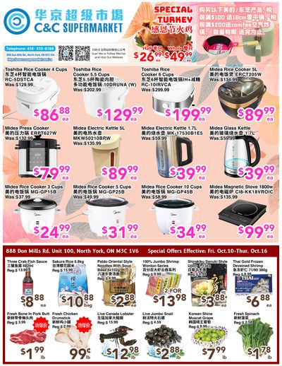 C&C Supermarket Flyer October 10 to 16