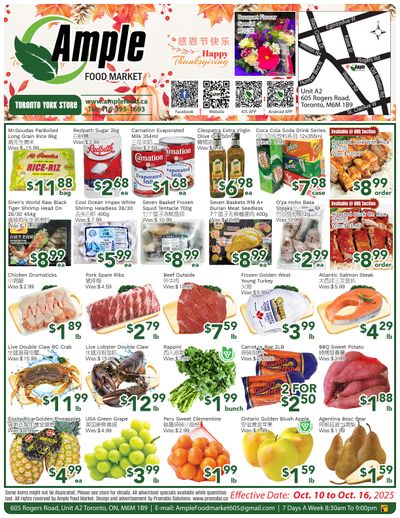 Ample Food Market (North York) Flyer October 10 to 16