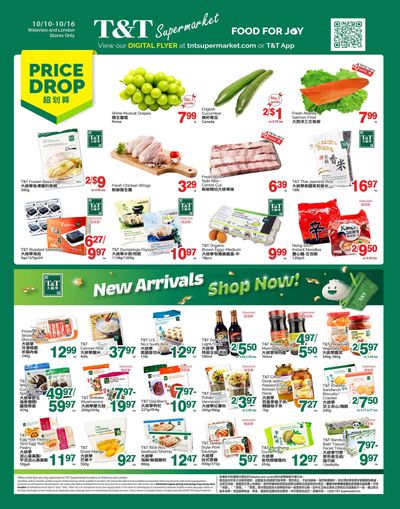 T&T Supermarket (London & Waterloo) Flyer October 10 to 16