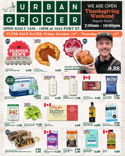 Urban Grocer Flyer October 10 to 16