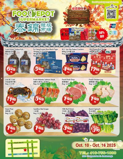 Food Depot Supermarket Flyer October 10 to 16