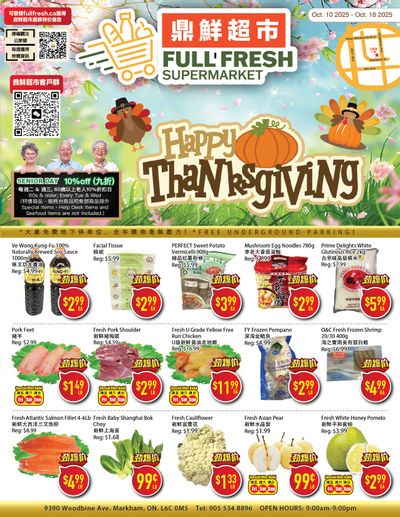 Full Fresh Supermarket Flyer October 10 to 16