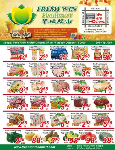 Fresh Win Foodmart Flyer October 10 to 16