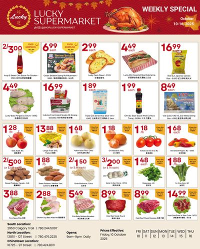 Lucky Supermarket (Edmonton) Flyer October 10 to 16