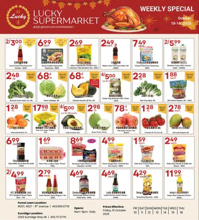 Lucky Supermarket (Calgary) Flyer October 10 to 16