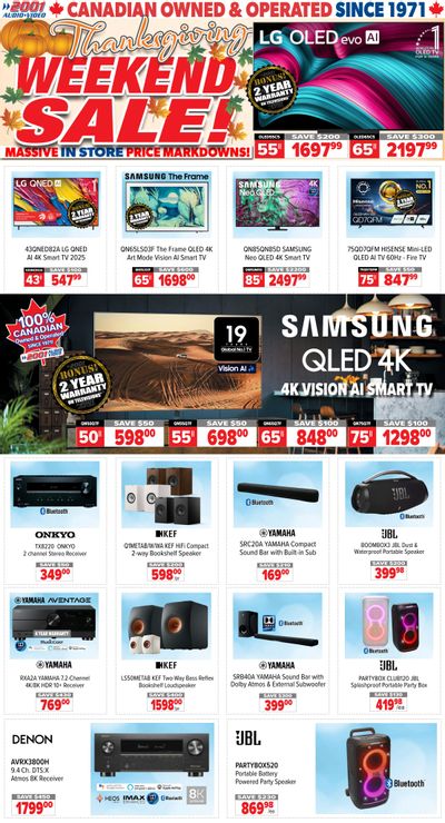 2001 Audio Video Flyer October 10 to 16