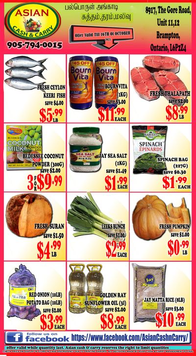 Asian Cash & Carry Flyer October 10 to 16