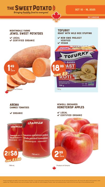 The Sweet Potato Flyer October 10 to 16