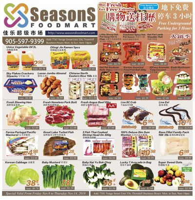 Seasons Food Mart (Thornhill) Flyer November 8 to 14