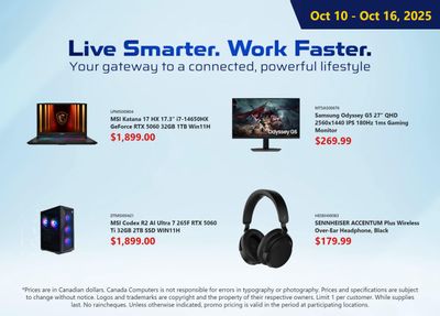 Canada Computers Flyer October 10 to 16