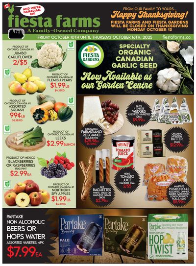 Fiesta Farms Flyer October 10 to 16