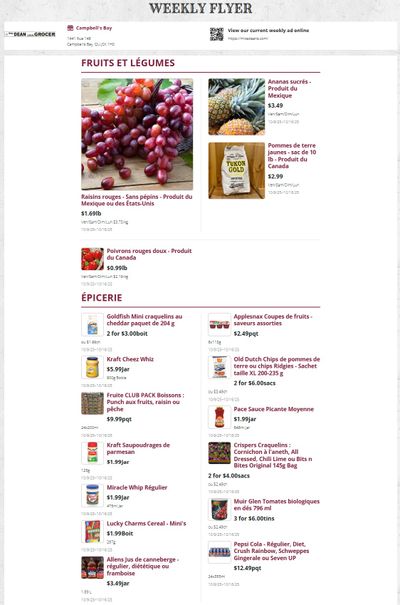Mike Dean Local Grocer Flyer October 9 to 16