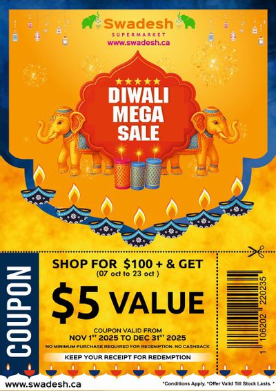 Swadesh Supermarket Flyer October 7 to 23