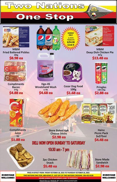 Two Nations One Stop Flyer October 10 to 16