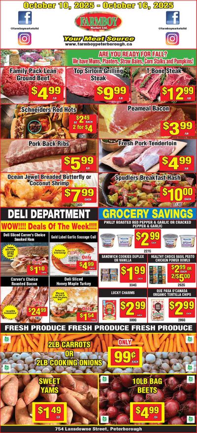 Farmboy Peterborough Flyer October 10 to 16