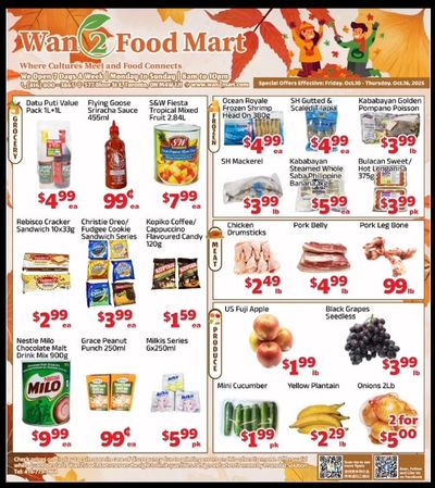Wan 2 Food Mart Flyer October 10 to 16