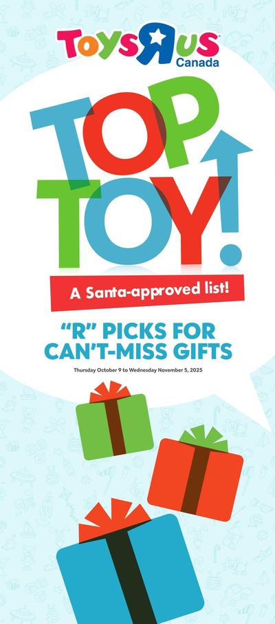 Toys R Us Flyer October 9 to November 5