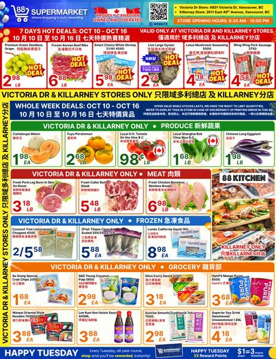 88 Supermarket Flyer October 10 to 16