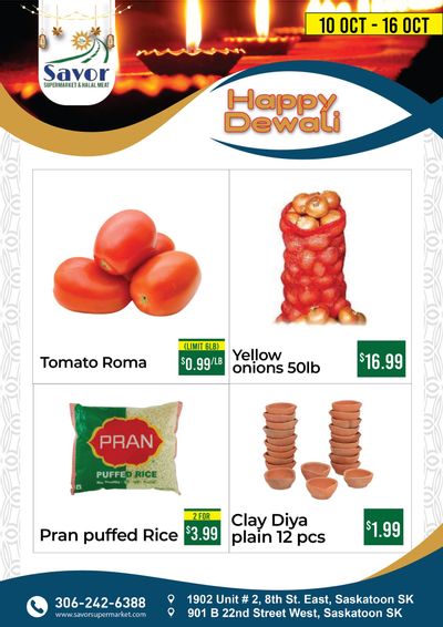 Savor Supermarket Flyer October 10 to 16
