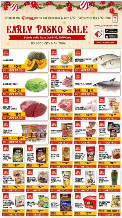 Seafood City Supermarket (MB) Flyer October 9 to 15