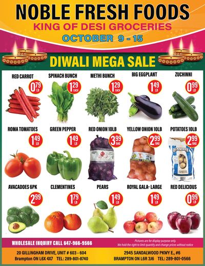 Noble Fresh Foods Flyer October 9 to 15