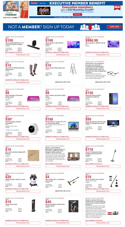 Costco (West, ON & Atlantic Canada) Warehouse Offers  October 13 to 26