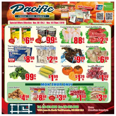 Pacific Fresh Food Market (North York) Flyer November 8 to 14