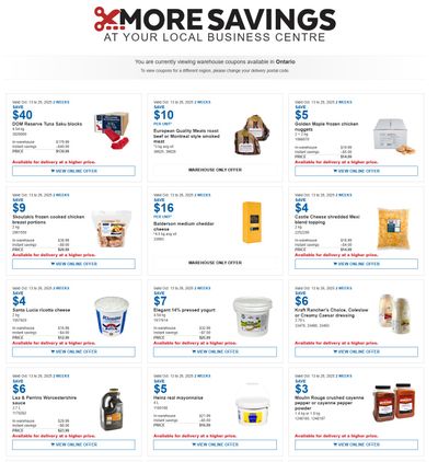 Costco Business Centre Instant Savings Flyer October 13 to 26